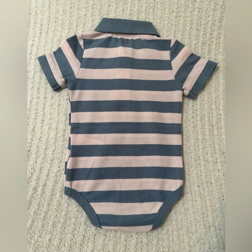 Tommy Hilfiger Blue and Pink Striped And Short  Two Piece Outfit